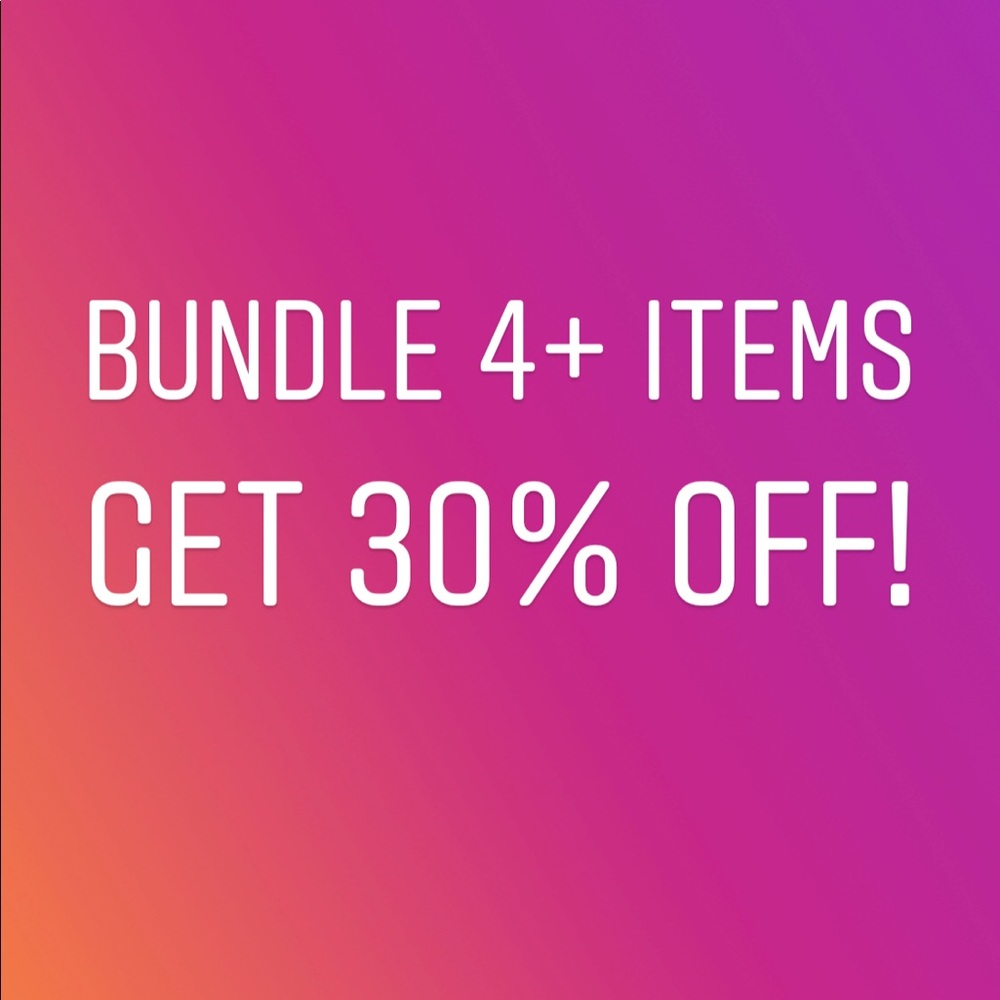 Bundle, and I’ll give you a great deal!!